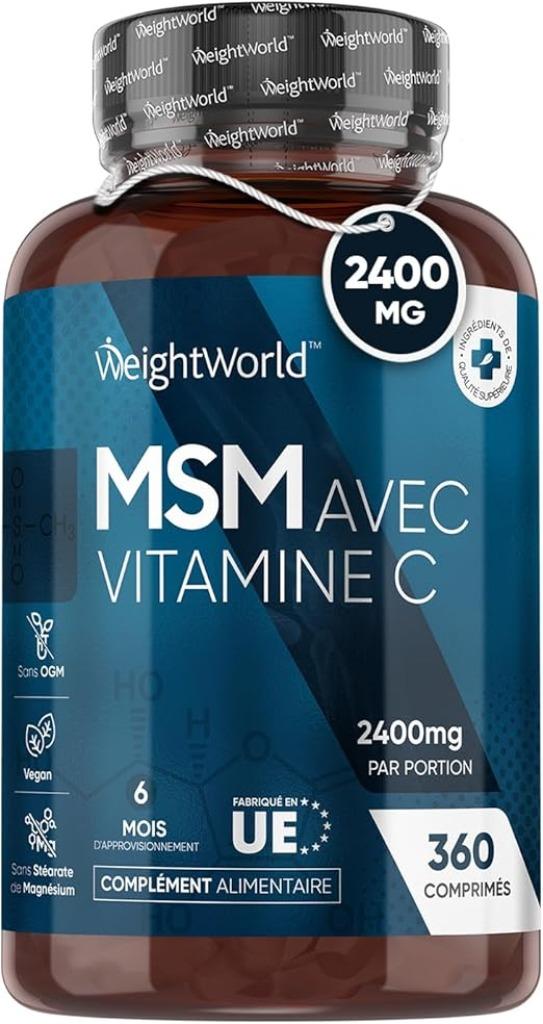 MSM 2400 mg met vitamine C 100 mg GRATIS LEVERING, Verzenden, Nieuw, Overige typen