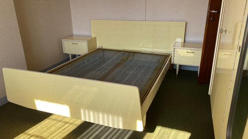 Volledige slaapkamer, retro, Huis en Inrichting, Slaapkamer | Bedden, Zo goed als nieuw, Tweepersoons, 140 cm, 190 cm of minder