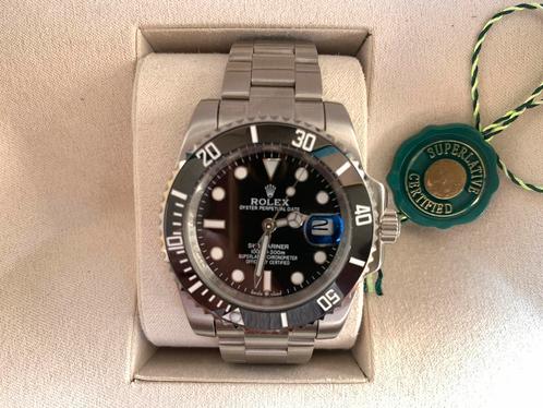 Oyster Perpetual Date Submariner - zwart, Handtassen en Accessoires, Horloges | Dames, Zo goed als nieuw, Rolex, Ophalen