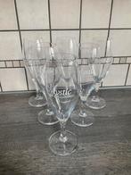 6 Kriek Mystic glazen op voet, Ophalen, Nieuw, Bierglas