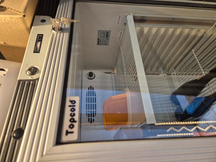 Topcold koelkast met glazen deur - vitrinekoelkast, Elektronische apparatuur, Vriezers en Diepvrieskisten, Gebruikt, Ophalen
