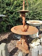 Schitterende gietijzeren fontein met cherubijn en vis, Tuin en Terras, Ophalen, Gebruikt, Gietijzer, Fontein
