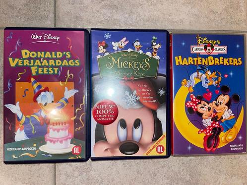VHS cassettes Mickey Mouse en Donald Duck, Cd's en Dvd's, VHS | Kinderen en Jeugd, Zo goed als nieuw, Ophalen of Verzenden