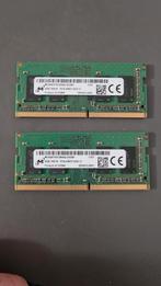 RAM DDR4 MICRON Sodimm 2x 4 gb 2400 t 1Rx16, Informatique & Logiciels, Mémoire RAM, Enlèvement ou Envoi, DDR4, 4 GB