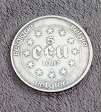ECU 5 1987, Ophalen, Zilver, Overig, Losse munt