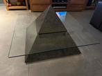 Piramide salontafel, Huis en Inrichting, 50 tot 100 cm, Minder dan 50 cm, Rechthoekig, Glas