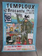Affiche Brocante Temploux  - 2019, Enlèvement ou Envoi, Rectangulaire vertical, A1 jusqu'à A3, Utilisé