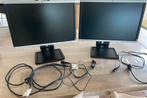 Monitors HP 22 inch 2 stuks, Ophalen of Verzenden, DVI, Zo goed als nieuw