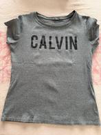 Grijze T-Shirt Calvin, Zwart, Maat 46/48 (XL) of groter, Ophalen of Verzenden, Zo goed als nieuw