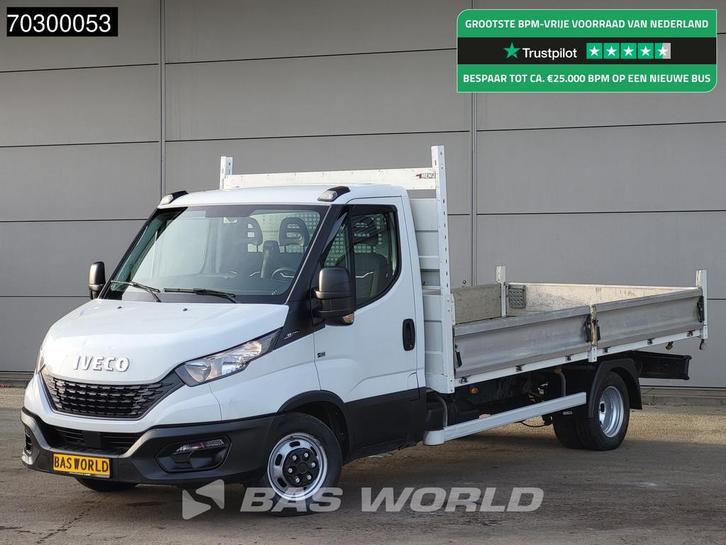 Iveco Daily 35C14 Open Laadbak 420cm Dubbellucht Airco Navi, Auto's, Bestelwagens en Lichte vracht, Bedrijf, Te koop, Airconditioning
