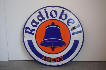 Reclamebord emaille Radiobell - Emaillerie Belge 1938 beschikbaar voor biedingen