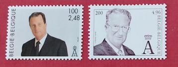 2 postzegels koning Albert beschikbaar voor biedingen