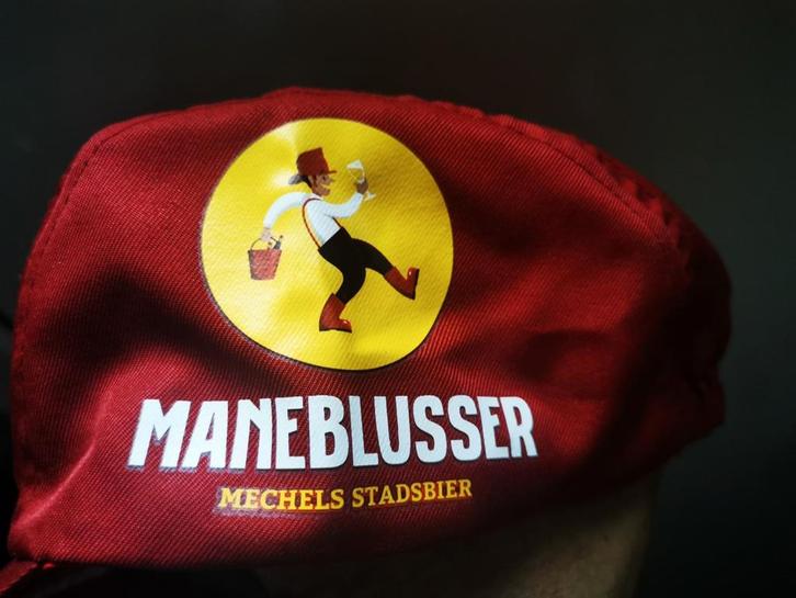 Maneblusser Mechels stadsbier koerspetje  nieu,w, Verzamelen, Biermerken, Nieuw, Kleding, Brand, Ophalen of Verzenden