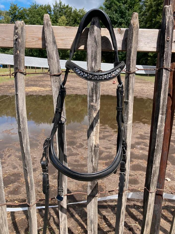 Anatomisch hoofdstel Horsegear Full, Dieren en Toebehoren, Paarden en Pony's | Hoofdstellen en Tuigage, Zo goed als nieuw, Ophalen of Verzenden