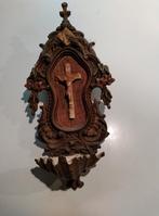 Wijwatervat hout met schelp, Ophalen of Verzenden