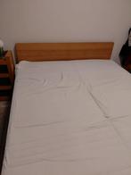 bed met 2 lattenbodems + 2 nachtkastjes lengte 160 cm, Huis en Inrichting, Slaapkamer | Bedden, Ophalen, Zo goed als nieuw, 160 cm