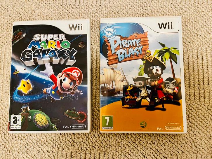 Vends Super Mario Galaxy Wii + Pirate Blast Wii, Games en Spelcomputers, Games | Nintendo Wii, Gebruikt, Overige genres, Vanaf 3 jaar