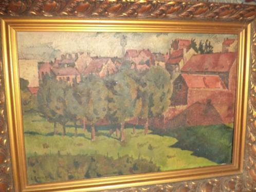 FILONS. Peinture signée BOSSCKE vers 1930 à l'huile/toile, Antiquités & Art, Art | Peinture | Moderne, Enlèvement