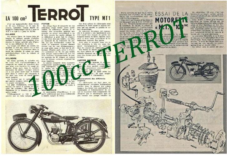 RTM 100 - 125 - 250 TERROT in het Frans., Motoren, Handleidingen en Instructieboekjes, Ophalen of Verzenden