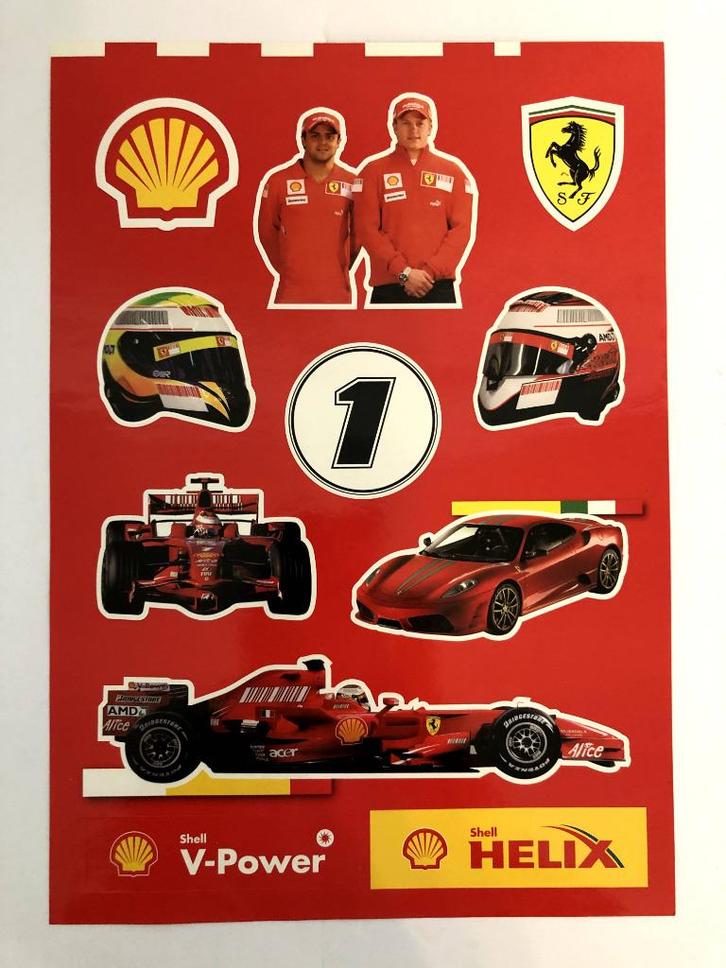 Stickervel Scuderia Ferrari 2008, Verzamelen, Automerken, Motoren en Formule 1, Nieuw, Formule 1, Ophalen of Verzenden