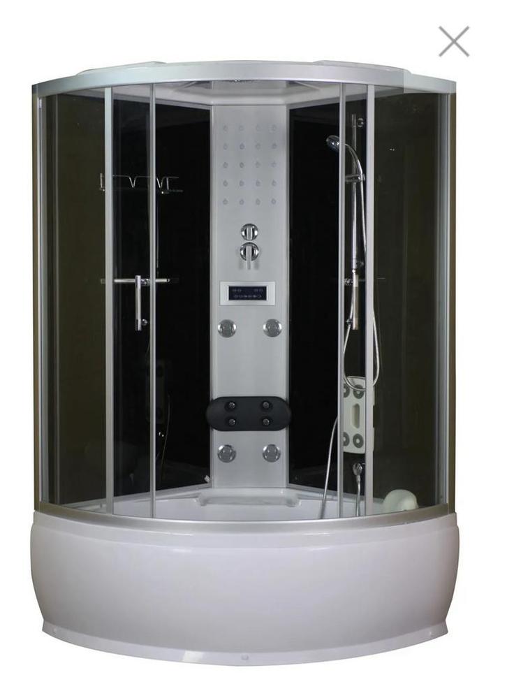 Douche met jets en stoomcabine, Doe-het-zelf en Bouw, Sanitair, Zo goed als nieuw, Douche, Glas, Ophalen