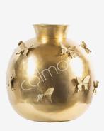 Colmore by Diga gouden grote vaas met vlinders, Huis en Inrichting, Woonaccessoires | Vazen, Nieuw, Ophalen of Verzenden
