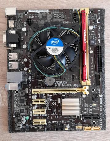 KIT PC - INTEL CORE I3-4330 - ASUS H81M-PLUS beschikbaar voor biedingen