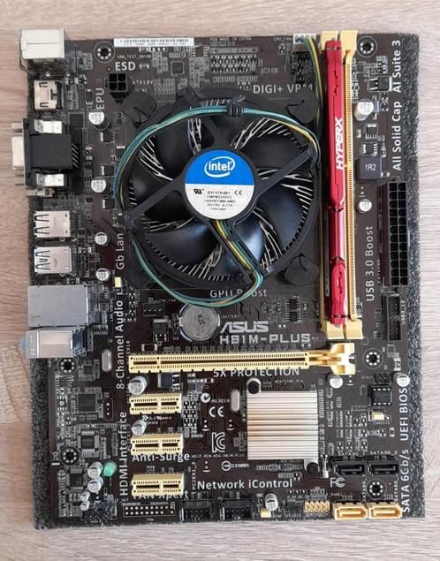 KIT PC - INTEL CORE I3-4330 - ASUS H81M-PLUS, Computers en Software, Moederborden, Gebruikt, Intel, DDR3, Ophalen of Verzenden