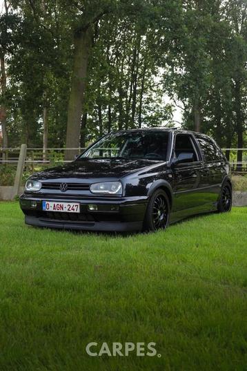 volkswagen golf 3 VR6, Auto's, Voorwielaandrijving, Zwart, 2789 cc, Zwart