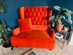 Oranje vintage loveseat., Huis en Inrichting, Ophalen