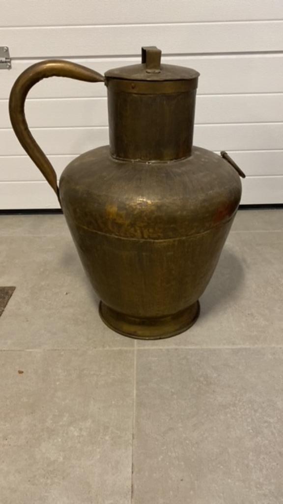 Grote koperen sierpot, Antiquités & Art, Antiquités | Bronze & Cuivre, Cuivre, Enlèvement