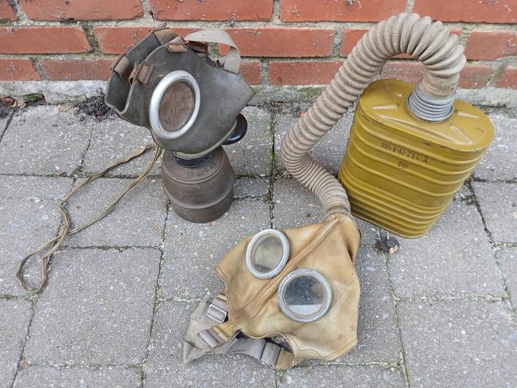 Gasmaskers WO II, Verzamelen, Militaria | Tweede Wereldoorlog, Ophalen