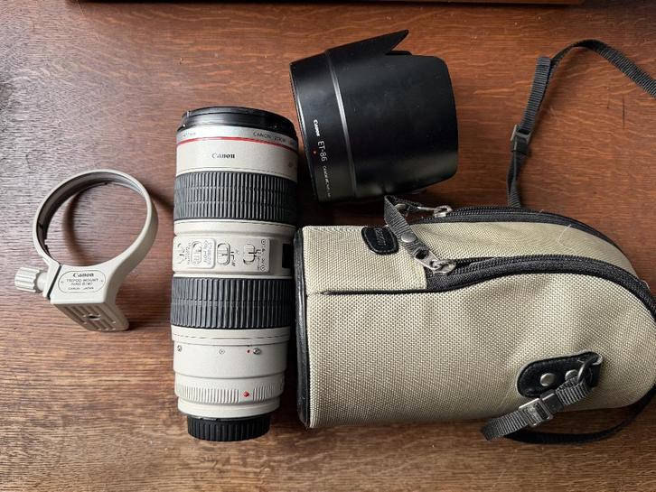 Canon EF 70-200 f/2.8 IS USM, TV, Hi-fi & Vidéo, Photo | Lentilles & Objectifs, Utilisé, Téléobjectif, Zoom, Enlèvement