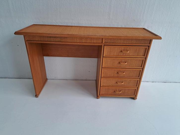 Rotan bureau, Huis en Inrichting, Bureaus, Bureau, Ophalen