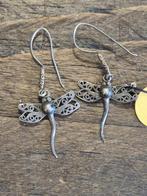 Anciennes boucles d'oreilles libellule en argent de 4,5 cm, Handtassen en Accessoires, Antieke sieraden, Ophalen, Zilver, Oorbellen