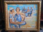 Claudion — Vrouwen in St. Tropez — Olieverf op paneel 50x60, Ophalen