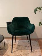 Groene velvet stoel, Comme neuf, Enlèvement, Autres couleurs, Tissus
