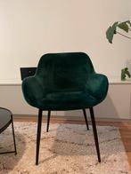 Groene velvet stoel, Maison & Meubles, Chaises, Comme neuf, Enlèvement, Autres couleurs, Tissus