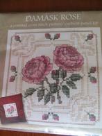 kruissteekpakket - damask rose - nieuw, Hobby en Vrije tijd, Borduren en Borduurmachines, Nieuw, Handborduren, Ophalen of Verzenden