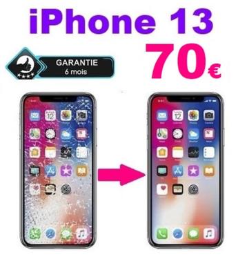 Remplacement / Réparation écran iPhone 13 au meilleur prix beschikbaar voor biedingen