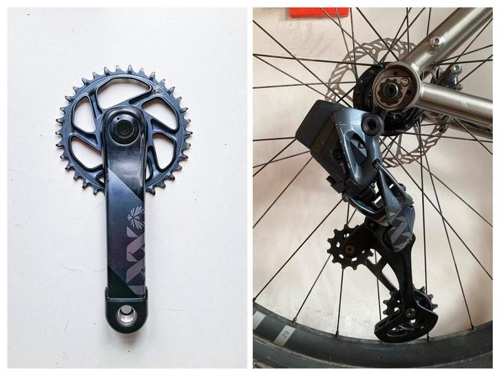 Mini groupe SRAM XX1 Eagle AXS, Fietsen en Brommers, Fietsonderdelen, Gebruikt, Mountainbike, Derailleur of Ketting, Ophalen of Verzenden