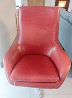 Fauteuil vintage rouge bordeau, Enlèvement, Comme neuf, Cuir