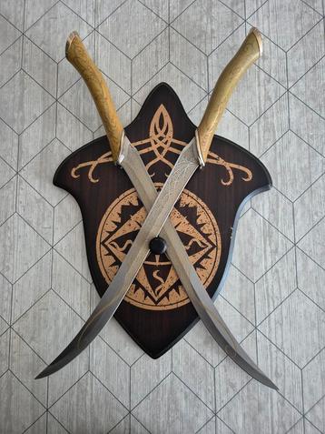 2 korte decoratiezwaarden stijl Lord of the Rings beschikbaar voor biedingen