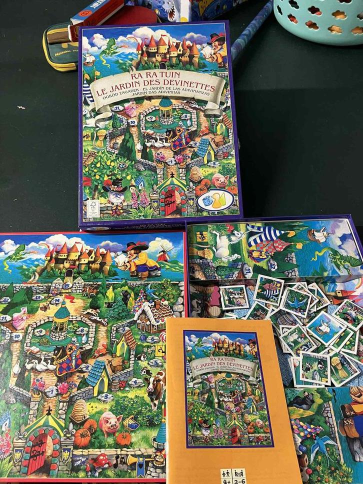 Jeu de société : le jardin des devinettes, Hobby en Vrije tijd, Gezelschapsspellen | Bordspellen, Zo goed als nieuw, Een of twee spelers
