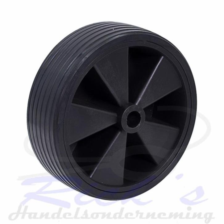 Neuswiel wiel kunststof velg met rubber loopvak 220 x 70 mm, Caravans en Kamperen, Caravanaccessoires, Ophalen of Verzenden