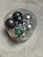 Kerstballen in zilver en zwart (1maal gebruikt ), Diversen, Ophalen of Verzenden, Zo goed als nieuw