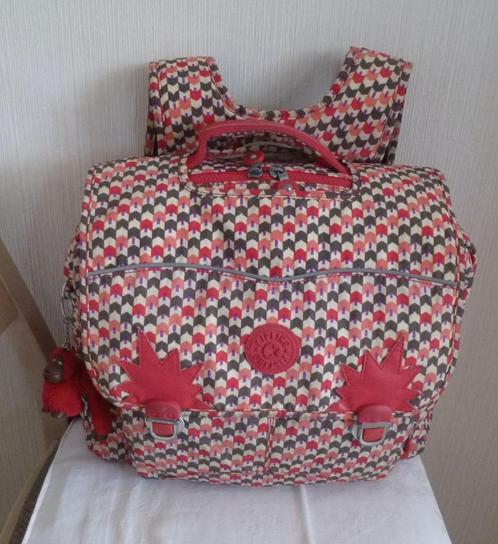Kipling Iniko boekentas van 5 tot 12 jaar veelkleurig + aap, Handtassen en Accessoires, Tassen | Schooltassen, Gebruikt, Aktetas of Boekentas