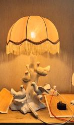 Vintage grote lamp met vogels, Antiek en Kunst, Ophalen of Verzenden