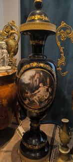 Grote porseleinen vaas met brons, h 1,4m, Ophalen