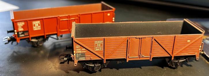 3332. 2 EUROP H0 Märklin kiepwagens., Hobby en Vrije tijd, Modeltreinen | H0, Gebruikt, Wagon, Märklin, Ophalen of Verzenden